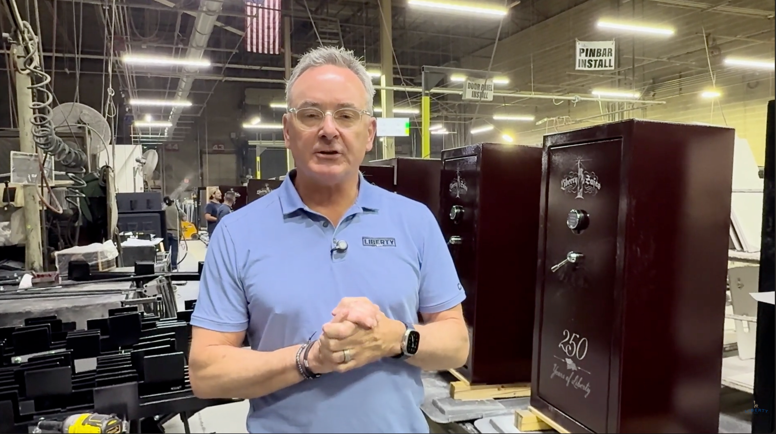 Load video: Where is your safe made? This video covers the importance of the American flag displayed on a safe.