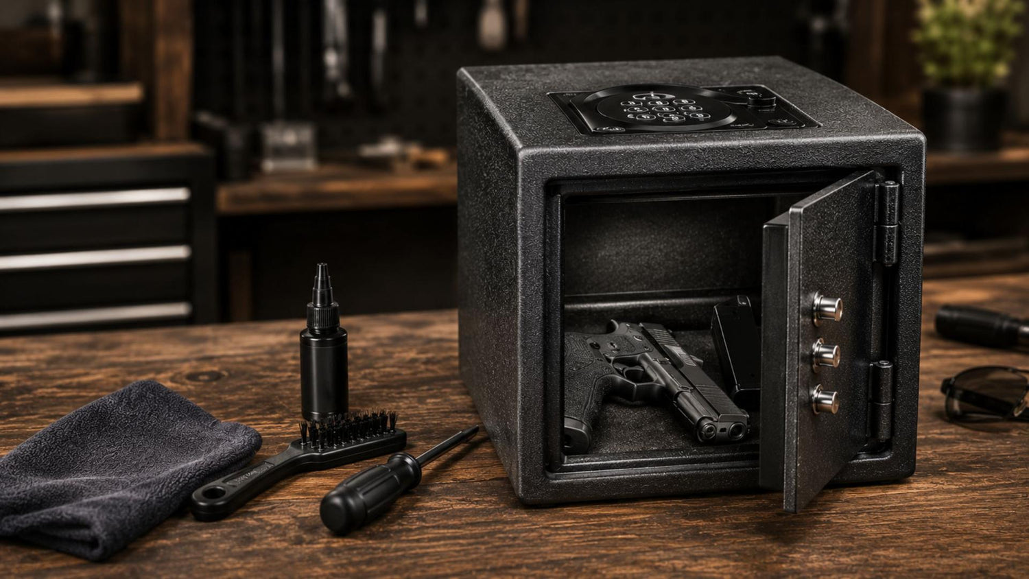 handgun vault maintenance,safe calibration,vault lubrication tips