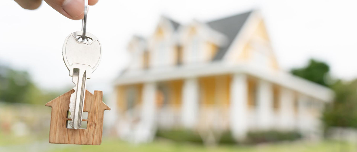 lease, rental and selling home. Real estate agent manager holding key for new owner.  rent house, Sales, loan credit financial, insurance, Seller, dealer, installment,  buy, sell, move in