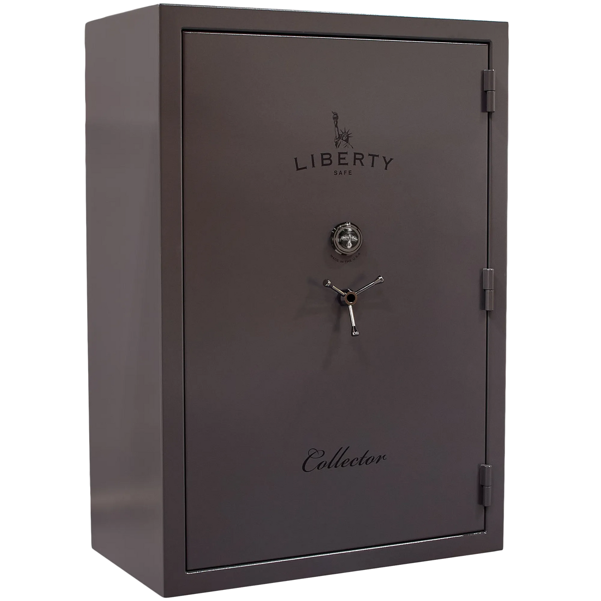 A Liberty Safe Collector Tall firearm safe with a white background.
