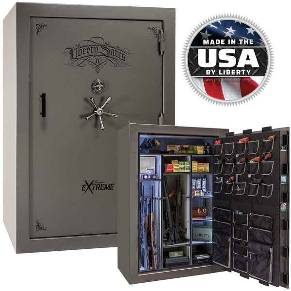 Classic Select Extreme 60 OPTIONS_HIDDEN_PRODUCT Heavy Liberty Safe Burgundy Marble / Beige Velour / Black Chrome Hardware / Mechanical lock