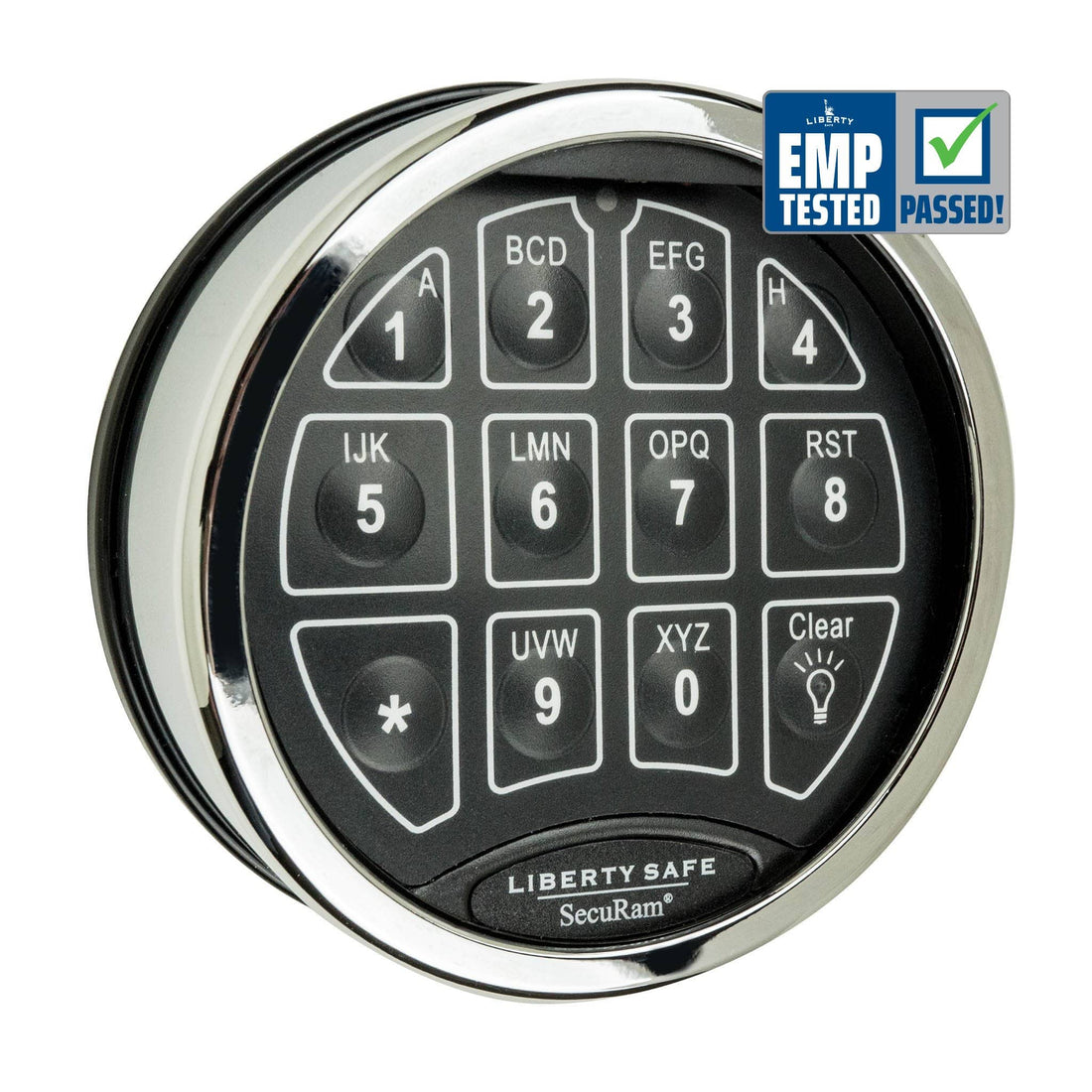 SecuRam TopLit OPTIONS_HIDDEN_PRODUCT Liberty Safe Chrome