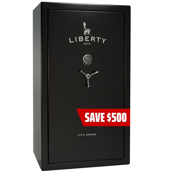 USA 50 Promo Safe Gun Safe Liberty Safe Textured Black / Gray Fabric